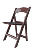 Image of Mahogany Resin Folding Chairs