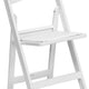 White Resin Folding Chairs by Party Tents