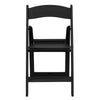 Image of Black Resin Folding Chairs
