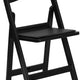 Black Resin Folding Chairs