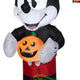 5' Gemmy Airblown Inflatable Halloween Disney's Retro Mickey Mouse Holding Pumpkin