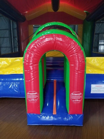 Rainbow Bounce House with Blower