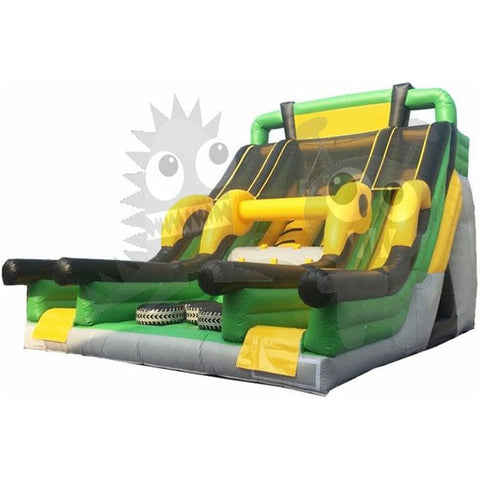 Rocket Inflatables Commercial Bouncers 22'H Pipe Rush Double Lane Dry Slide by Rocket Inflatables 781880231929 SLD-PR3020