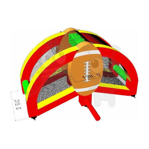 Rocket Inflatables Commercial Bouncers 9'H Inflatable Quarterback Challenge Football Toss Game by Rocket Inflatables 781880231707 SPO-QBC1679 9'H Inflatable Quarterback Challenge Football Toss Rocket Inflatables