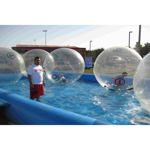 Rocket Inflatables Games 6′ PVC Water Ball Clear/ White by Rocket Inflatables 781880232322 WAT-WB/WT-PVCWBCL
