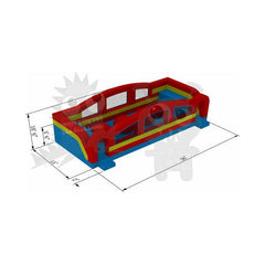 10.6'H Inflatable Wipe Out Course by Rocket Inflatables