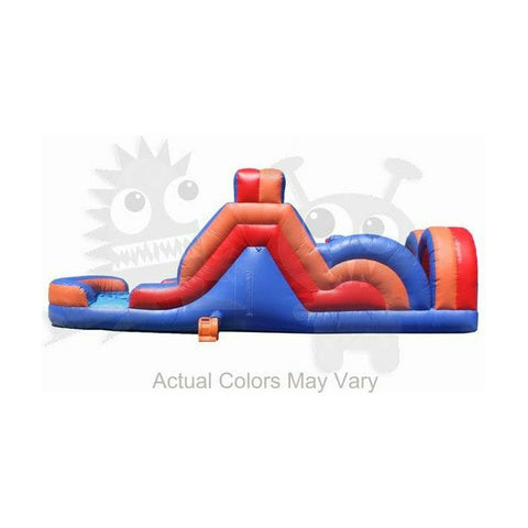 Rocket Inflatables Inflatable Bouncers 11'H Commercial Inflatable Obstacle Course Wet/Dry Slide- End Load- Multiple Lane by Rocket Inflatables 30′ Commercial Inflatable Obstacle WetDry Slide End Load Multiple Lane