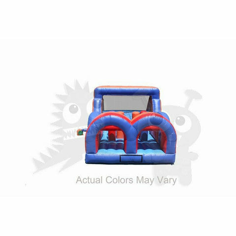 Rocket Inflatables Inflatable Bouncers 11'H Commercial Inflatable Obstacle Course Wet/Dry Slide- End Load- Multiple Lane by Rocket Inflatables 30′ Commercial Inflatable Obstacle WetDry Slide End Load Multiple Lane