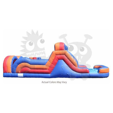 Rocket Inflatables Inflatable Bouncers 11'H Commercial Inflatable Obstacle Course Wet/Dry Slide – End Load- Multiple Lane by Rocket Inflatables 35′ Commercial Inflatable Obstacle WetDry Slide End Load Multiple Lane