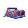 Image of Rocket Inflatables Inflatable Bouncers 11'H Commercial Inflatable Obstacle Course Wet/Dry Slide- End Load- Multiple Lane by Rocket Inflatables 781880232407 OBS-30 11'H Commercial Inflatable Obstacle WetDry Slide EndLoad Multiple Lane