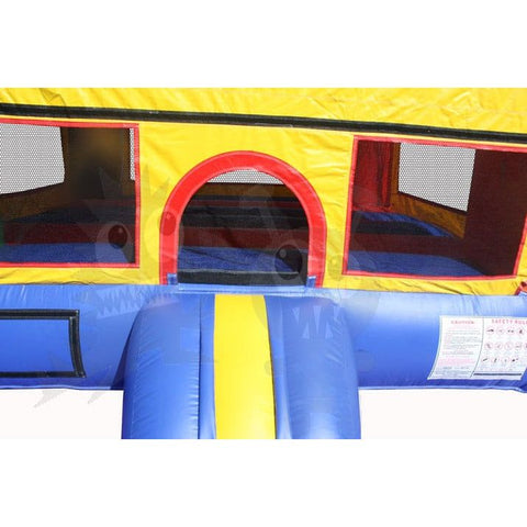 Rocket Inflatables Inflatable Bouncers 12'H Red/Yellow/Blue/Green Bounce House Module with Hoop by Rocket Inflatables 12'H Red/Yellow/Blue/Green Bounce House Module Hoop Rocket Inflatables