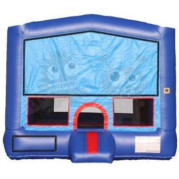 Rocket Inflatables Inflatable Bouncers 13×13 Blue & Red Bounce House with Hoop by Rocket Inflatables BOU-057-13 13x13 Blue & Red Castle Module Bounce House Hoop by Rocket Inflatables