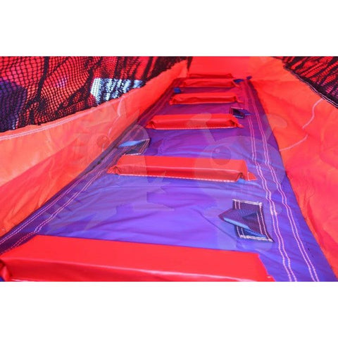Rocket Inflatables Inflatable Bouncers 14.6'H 5-in-1 Orange & Blue Combo with Slide, Climbing Wall & Hoop by Rocket Inflatables 781880223825 COM-C5 14.6'H 5in1 Slide, Climbing Wall & Hoop Rocket Inflatables SKU#COM-C5