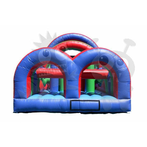 Rocket Inflatables Inflatable Bouncers 15'H Commercial Inflatable Obstacle Course Wet/Dry Slide – End Load- Multiple Lane by Rocket Inflatables 15'H Inflatable Obstacle WetDry Without Slide End Load Multiple Lane