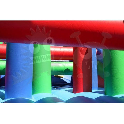 Rocket Inflatables Inflatable Bouncers 15'H Commercial Inflatable Obstacle Course Wet/Dry Slide – End Load- Multiple Lane by Rocket Inflatables 15'H Inflatable Obstacle WetDry Without Slide End Load Multiple Lane