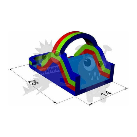 Rocket Inflatables Inflatable Bouncers 15'H Commercial Inflatable Obstacle Course Wet/Dry Slide – End Load- Multiple Lane by Rocket Inflatables 781880232360 OBS-42 15'H Commercial Obstacle Course Wet/Dry Slide End Multiple Lane