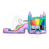 Image of 15'H Unicorn 5-in-1 Wet/Dry Glitter Rainbow Commercial Inflatable by Rocket Inflatables by Rocket Inflatables SKU#COM-529