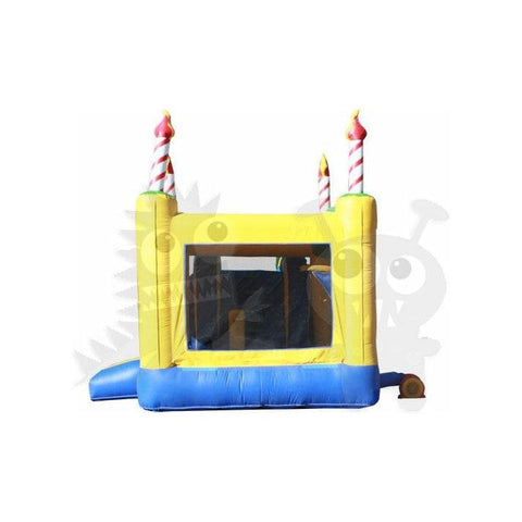 16'H Birthday Cake – 5 in 1 Module Combo Jumper, Slide Pool, Climbing Wall, and Basketball Hoop Water Slide by Rocket Inflatables SKU# COM-543