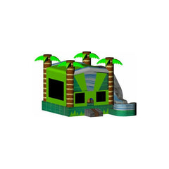 Rocket Inflatables Inflatable Bouncers 16'H Inflatable Castle 6 in 1 Tropical Module Combo Jumper, Slide Pool, Climbing Wall, and Basketball Hoop by Rocket Inflatables COM-660-Tropical 16'H Inflatable Castle 6 in 1 Tropical Module Combo Jumper, Slide Pool, Climbing Wall, and Basketball Hoop by Rocket Inflatables SKU#COM-660-Tropical
