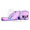 Image of Rocket Inflatables Inflatable Bouncers 16'H Inflatable Pink Castle Combo with Water Slide, Inflatable Bottom & Basketball Hoop by Rocket Inflatables COM-524 16'H Inflatable Pink Castle Combo with Water Slide, Inflatable Bottom & Basketball Hoops #COM-524