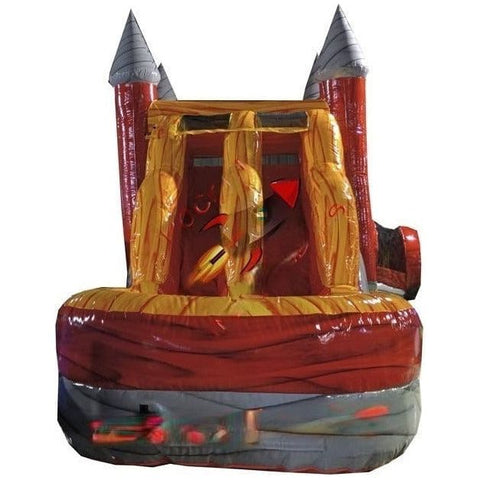 Rocket Inflatables Inflatable Bouncers 16'H Lava Double Slide 7 in 1 Combo by Rocket Inflatables 16'H 7-in-1 Double Lane Combo by Rocket Inflatables SKU# COM-715-Lava