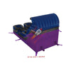 Image of 16′H Purple Wave Double Lane Water Slide Double Pools Center Stairs    SKU# WAT-DL2716-Purple Fever Marble