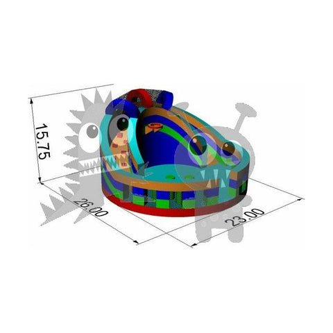 Rocket Inflatables Inflatable Bouncers 16'H Round Playground by Rocket Inflatables 781880232469 COM-R26