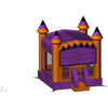 Image of Rocket Inflatables Inflatable Bouncers 18.4'H Inflatable Halloween Castle Bounce House with Basketball Hoop – Purple Marble & Orange by Rocket Inflatables 18.4'H Inflatable Halloween Castle Bounce House with Basketball Hoop – Blue & Orange Marble Rocket Inflatables