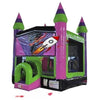 Image of Rocket Inflatables Inflatable Bouncers 18.4H Neon Castle with Basketball Hoop – Black/Purple/Pink/Green by Rocket Inflatables 14'H Unicorn Bounce House Jumper With Basketball Rocket Inflatables