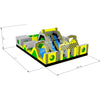 Image of Rocket Inflatables Inflatable Bouncers 3 piece Commercial Inflatable Toxic Rush Obstacle Course – Multiple Lane by Rocket Inflatables 781880232339 OBS-3729/OBS-TOX3729 3 piece Commercial Inflatable Toxic Rush Obstacle Course Multiple Lane