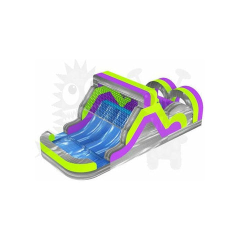 Rocket Inflatables Inflatable Bouncers 30′ Green, Purple, & Gray Marble Commercial Inflatable Obstacle Course Wet/Dry Slide – End Load- Multiple Lane by Rocket Inflatables 781880232391 OBS-30-PUR/GRN/GRYMAR 30′ Commercial Inflatable Obstacle WetDry Slide End Load Multiple Lane