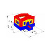 Image of Rocket Inflatables Inflatable Bouncers 8’x10′ Mini Bounce House No Roof by Rocket Inflatables 781880223900 COM-I1087 8’x10′ Mini Bounce House No Roof by Rocket Inflatables SKU#COM-I1087