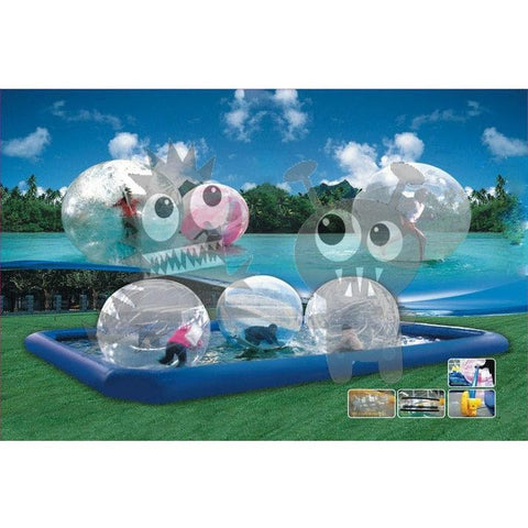 Rocket Inflatables Pool Toys 16' Inflatable Square Water Ball Pools by Rocket Inflatables 781880226260 WAT-HSPO/WP-HSPO1616 16' Inflatable Square Water Ball Pools by Rocket Inflatables 