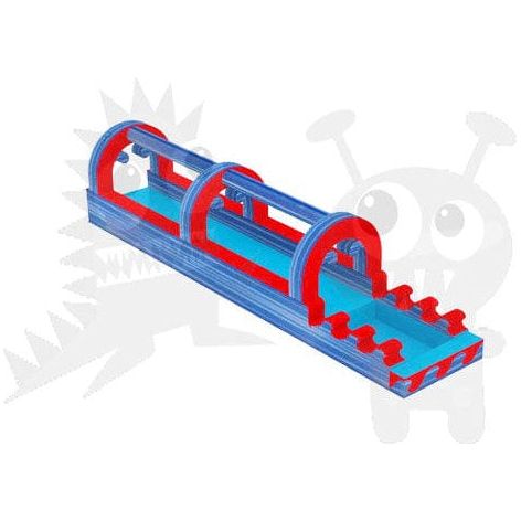 Rocket Inflatables SLIP N SLIDE 10'H BLUMAR 27′ Blue Marble Commercial Slip ‘N Slide with Pool – Single Lane by Rocket Inflatables WAT-SSS27-BLUMAR  BLUMAR 27′ Blue Marble Commercial Slip ‘N Slide with Poo by Rocket Inflatables