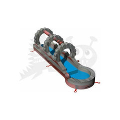 Rocket Inflatables SLIP N SLIDE 10'H Lava Commercial Slip Slide & Dip with Pool Single Lane by Rocket Inflatables 781880231967 WAT-SSS3611-LAVA 10'H Lava Commercial SlipSlide Dip Pool Single Lane Rocket Inflatables