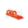 Image of Rocket Inflatables SLIP N SLIDE 10'H Orange Marble Slip & Slide Single Lane by Rocket Inflatables 781880232001 WAT-SSS27-ORGMAR