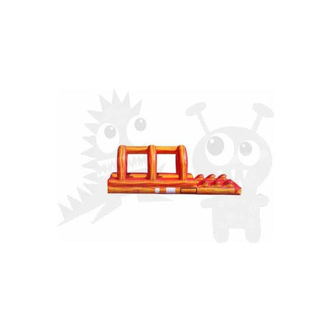 Rocket Inflatables SLIP N SLIDE 10'H Orange Marble Slip & Slide Single Lane by Rocket Inflatables 781880232001 WAT-SSS27-ORGMAR