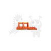 Image of Rocket Inflatables SLIP N SLIDE 10'H Orange Marble Slip & Slide Single Lane by Rocket Inflatables 781880232001 WAT-SSS27-ORGMAR