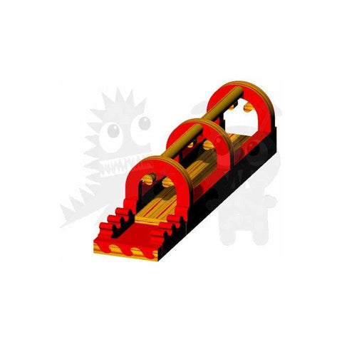 Rocket Inflatables SLIP N SLIDE 10'H Orange Marble Slip & Slide Single Lane by Rocket Inflatables 781880232001 WAT-SSS27-ORGMAR