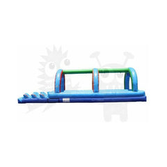 10'H Rainbow Commercial Slip Slide & Dip with Pool Double Lane by Rocket Inflatables