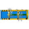 Image of Rocket Inflatables SLIP N SLIDE 10'H Rainbow Commercial Slip Slide & Dip with Pool Double Lane by Rocket Inflatables 781880231950 WAT-SSD36-RAINBOW 10'H Rainbow Slip Slide Dip Pool Double Lane Rocket Inflatables