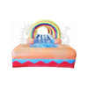 Image of Rocket Inflatables SLIP N SLIDE 8'H Rainbow Commercial Slip & Slide with Pool Single Lane by Rocket Inflatables 781880232018 WAT-SSS27-RAINBOW 8'H Rainbow Commercial Slip Slide Pool Single Lane Rocket Inflatables