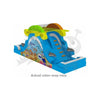 Image of Rocket Inflatables WET N DRY COMBOS 13'H Sea Splash Two Sided Wet/Dry Slide by Rocket Inflatables 15'H Junior Sun Double Lane Commercial Water Slide Rocket Inflatables