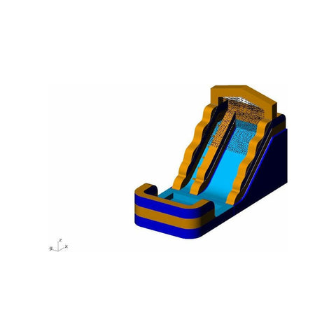Rocket Inflatables WET N DRY COMBOS 14′H Classic Orange Wet/Dry Slide – Single Lane Inflatable Water Slide with Pool by Rocket Inflatables WAT-2314-Classic Orange 14′H Classic Orange Wet/Dry Slide – Single Lane Inflatable Water Slide with Pool by Rocket Inflatables SKU# WAT-2314-Classic Orange
