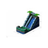Image of Rocket Inflatables WET N DRY COMBOS 14′ Palm Marble Wet/Dry Slide Blue, Green, Grey Marble – Single Lane by Rocket Inflatables 781880225751 WAT-2314-Palm-Marble 14′ Palm Marble Wet/Dry Slide Blue, Green, Grey Marble – Single Lane by Rocket Inflatables SKU# WAT-2314-Palm-Marble