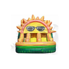 15'H Junior Sun Double Lane Commercial Water Slide by Rocket Inflatables