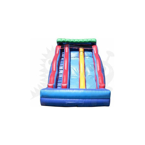 Rocket Inflatables WET N DRY COMBOS 19'H Double Wave Double Lane Wet/Dry Slide by Rocket Inflatables 781880232032 WAT-DW33419