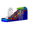 Image of Rocket Inflatables WET N DRY COMBOS 19'H Double Wave Double Lane Wet/Dry Slide by Rocket Inflatables 781880232032 WAT-DW33419