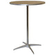 30" Round Adjustable Height Cocktail Bistro Table