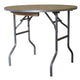 72" Round Wood Folding Table by Party Tents